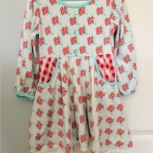 Floral Patterned Kids Casual Dress